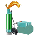 Dompelbare accu brandstofpomp 40–60 l/min diameter 38 mm 18V batterij compatibel met Makita voor het overpompen van diesel, water en olie 3