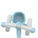 Dondolo per bambini con limite di sicurezza nella direzione 135° 25,5x21,9x54,5 cm plastica 4 ruote per bambini piccoli e neonati 5