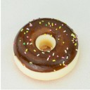 Donut antiestrés para aplastar con glaseado para liberar tensión Suave juguete de mano de PU Aspecto de repostería dulce Diámetro 6,2 cm Color 1