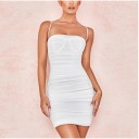 Doorschijnende strapless jurk 6