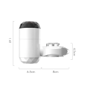 Doorstroomwaterverwarmer 220V 3000W met display Temperatuurbereik 30–60 °C Kraanbevestiging ABS roestvrij staal 3