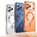 Doorzichtig gecoat hoesje voor iPhone 17 Pro Magnetische bevestiging Beschermhoes voor camera TPU duurzame hoes 1