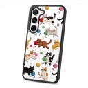 Doorzichtig hoesje voor Samsung Galaxy A25 Duurzaam Motief van kittens met kleurrijke bolletjes Zwarte randen Camera bescherming Telefoonhoesje 4