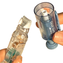 Doorzichtige stippen dubbelzijdige tape 6 mm met handapplicator, vervangbare navullingen, creatief knutselen en kantoorbenodigdheden 3