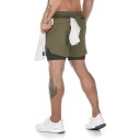 Doppellagige Sportshorts für Herren, Sommer, schnelltrocknende Strandshorts zum Laufen und Fitness, atmungsaktive leichte Shorts mit Futter 7