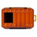 Doppelseitige kompakte Kunststoffbox für Angelzubehör 19,8 x 13,5 x 3,6 cm Organizer für Haken, Köder und Blei Aufbewahrungsbox 5