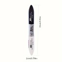 Doppelseitige Mascara mit weißer Basis zur Verlängerung und schwarzer Farbe für einen intensiven Augenaufschlag, Wimpernvolumen, langanhaltenden Effekt ohne Verklumpen 3