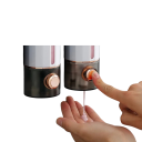 Doppio dispenser da parete per sapone e disinfettante Supporto per gel doccia e shampoo Uso domestico e alberghiero Dispenser da parete a pressione 3