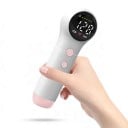 Doppler fetal portabil cu ultrasunete și stetoscop cu display LCD cu frecvență cardiacă pe baterii AA Alb-roz 3