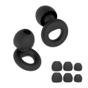Dopuri de urechi din silicon 1,8 x 1,6 cm, antizgomot și impermeabile, pentru somn, înot, reutilizabile, cu amortizare moale 4