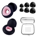 Dopuri de urechi din silicon, anti-zgomot, reutilizabile, izolate fonic, impermeabile, pentru înot, cu carcasă moale 2