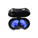 Dopuri de urechi din silicon impermeabile pentru înot 3 x 2,5 cm reutilizabile cu cutie de depozitare 6,5 x 3,5 cm pentru piscină și duș 5
