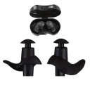 Dopuri de urechi din silicon impermeabile pentru înot 3 x 2,5 cm reutilizabile cu cutie de depozitare 6,5 x 3,5 cm pentru piscină și duș 1
