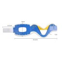 Dospělý krční límec nastavitelná výška čtyři stupně aretační zámek 16 cm prodyšná fixace krční páteře modro-bílá rehabilitace po úrazu 3