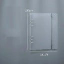 Dossiers A5 en plastique transparent et blanc à anneaux avec élastique, classeur pour papier perforé ou feuilles 5