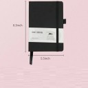 Dotted Bullet Notebook 21 x 14,5 cm Dotted Tagebuch mit Hardcover 160 Seiten Geeignet für Planung, Journaling und kreatives Schreiben Gummiband und Stiftschlaufe 2