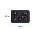 Dotykový spínací panel do auta 6 tlačítek s RGB podsvícením 12V 600-1200W s relé boxem a kabeláží černý pro offroad SUV loď a karavan 2
