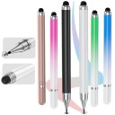 Dotykowe pióro 2w1 do tabletów i smartfonów, uniwersalny stylus 15,5 cm, silikonowa i dotykowa końcówka, kompatybilne z iOS i Android 1