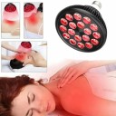 Double Chip Red Light Lamp Infrared Therapy 660nm 850nm 18 LED Rotating Holder 360° Pain Relief Regeneration EU Plug 7
