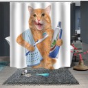 Douchegordijn met kat 2