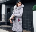 Doudoune longue femme avec motif J2323 2