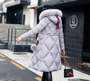 Doudoune longue femme avec motif J2323 11