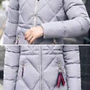 Doudoune longue femme avec motif J2323 18