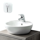 Dozator automat de săpun spumant, montat pe perete, 320 ml, afișaj LED, senzor fără atingere, încărcare USB TYPE-C, montare pe perete fără găurire 7