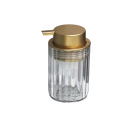 Dozator de săpun spumă transparentă, recipient din plastic de 7 x 12 cm cu pompă, dozator transparent, echipament pentru baie 1