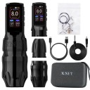 Draadloos tattoo-pen XNET Titan Max met twee batterijen coreless motor slag 4,0 mm 2400 mAh aluminium behuizing voor tattoo 2