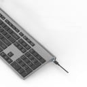 Draadloos toetsenbord met numeriek blok voor computer Lage profiel schaarmechanisme toetsen Oplaadbare batterij 500 mAh USB ontvanger 2,4 GHz 2