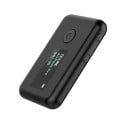Draadloze bluetooth adapter voor audiotransmissie met display Bluetooth 5.0 Bereik 10 m Aansluiting 3,5 mm jack en Micro USB Kabels in de verpakking 1