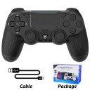 Draadloze controller voor PS4/PC/iOS/Android Zwarte of witte Bluetooth-gamepad met vibratie, gyroscoop, audioaansluiting en RGB-licht 2
