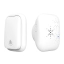 Draadloze deurbel 150 m RF433 zonder batterij Zelfopladende knop IP44 38 melodieën EU stekker 4