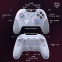 Draadloze EasySMX X20-gamecontroller voor pc, Nintendo Switch, telefoon en tv. Hall-triggers, RGB-effecten, mechanische knoppen, APP-bediening. 4