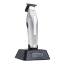 Draadloze haartrimmer met T-blade voor mannen Oplaadstandaard Duur 120 minuten Digitale display Zilver Professionele contourtrimmer 2