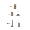 Draadloze mini-luchtpomp 25 W 500 l/min Draagbare oplader USB-C Lamp 5 sproeiers Compacte pomp 4440 mWh 5x5x8,4 cm 3