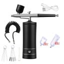Draadloze mini spuitpistool met compressor USB oplaadbaar 20cc 40cc elektrisch voor het spuiten van modellen werkplaats garage hobby 1