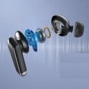 Draadloze oordopjes met microfoon Bluetooth 5.0 Muziek- en volumeregeling Spraakassistent Oplaadbare box met display Zwart 4
