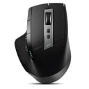Draadloze oplaadbare ergonomische muis voor de rechterhand Aansluiting via USB-ontvanger 2,4 GHz en Bluetooth Resolutie 3200 DPI en 8 knoppen Zwart 2