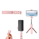 Draadloze selfiestick met statief 360° rotatie 71 cm hoogte Afneembare afstandsbediening Telefoonhouder 185-680 mm iPhone live streaming 3