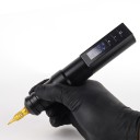 Draadloze tattoomachine met voeding en kabel met RCA-interface Draadloze tattoopen met antislip handvat en 2400 mAh batterijcapaciteit 16 x 2,9 cm 3