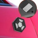 Draagbaar noodwaarschuwings LED licht 1 stuk USB oplaadbaar Magnetisch 10 x 10 x 2,25 cm Batterij 1200 mAh Zwart Wit en geel licht Voor de auto 4