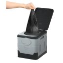 Draagbaar opvouwbaar toilet voor auto 27 x 31,5 cm Hoogte 29 cm Opgevouwen 11 cm Lichtgewicht PP materiaal Praktisch reis toilet Kamperen 4