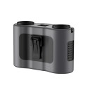 Draagbare nekventilator met powerbank, 20000 mAh, USB-oplaadbaar, clipventilator, 5 snelheden, sterke wind, laag geluidsniveau, LED-display, sportwerk 2