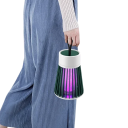 Draagbare USB-muggenlamp 360° elektrische schok Laag verbruik Oplaadbare insectenval Binnen- en buitengebruik Tuin Kampeertent 4
