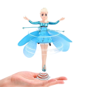 Draaiende prinsessenspeelgoed Lichtgevend vliegend speelgoed voor meisjes met USB-oplaadfunctie Vliegende prinses Elsa 20 x 19 cm 2