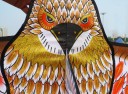 Dragon volant - Aigle en couleur dorée 3