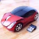 Drahtlose Maus in Form eines Sportwagens für Computer und Notebook USB-Empfänger 2,4 GHz Reichweite 10 m Stromversorgung 2x AAA Abmessungen 2