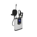 Drahtloses Lavalier- und Headset-Mikrofon mit tragbarem Sender, Reichweite 50 m, 6,35 mm Klinkenstecker, Micro-USB-Ladung, silber für Vorträge 4